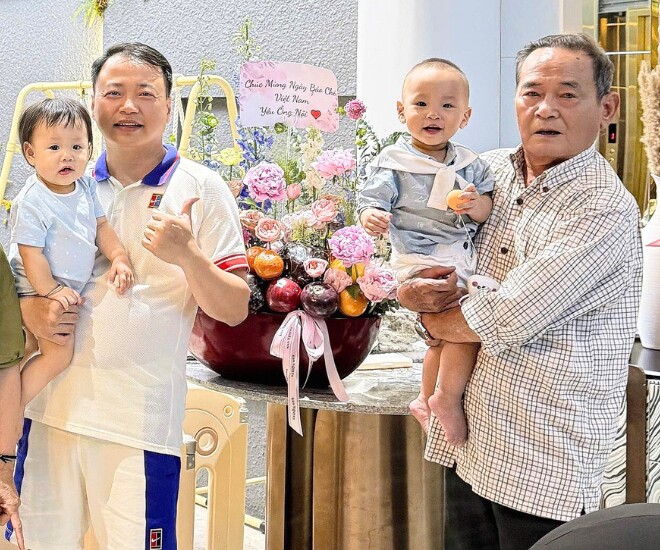 Sao việt làm dâu quân nhân phương oanh có bố chồng là đại tá ông xã btv hoài anh xuất thân nhà lính - 3