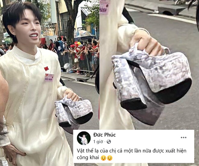 Sao việt trong ngày tổng duyệt a80 shark bình đu concert quốc gia cùng phương oanh hòa minzy tháo giày 20cm để diễu hành - 4