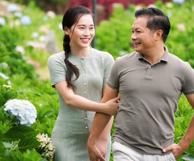 Á hậu Thu Trang được biết đến là bà xã của Shark Hưng.
