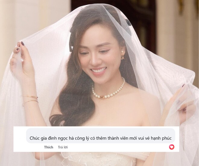 Vợ chồng Công Lý được chúc mừng sắp đón thành viên mới.
