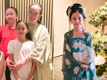 Con gái Linh Nga đi trại hè Trung Quốc cùng hai con Hà Kiều Anh