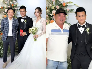 Bé An Hùng Thuận rước vợ đẹp về dinh: Cường Đô La đến chúc mừng, Cò Phùng Ngọc giản dị đi ăn cưới bạn thân