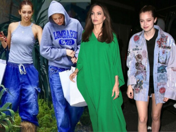 Angelina Jolie "lo lắng khi con gái dọn ra ở riêng với bạn gái tin đồn"