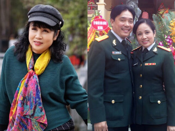Nữ NSND mang hàm Đại tá làm tới chức Giám đốc nhà hát, sống viên mãn bên trùm vai đểu cùng quân hàm