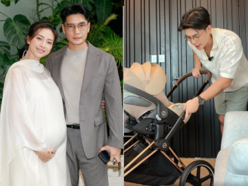 Chồng Ngô Thanh Vân bán xe để mua sắm cho con, tiểu công chúa chưa chào đời đã có gia tài hơn trăm triệu