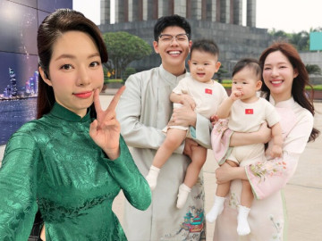 BTV Hương Giang của Gia đình truyền hình nghỉ việc ở nhà đài, cuộc sống thay đổi sau khi có thêm cặp song sinh