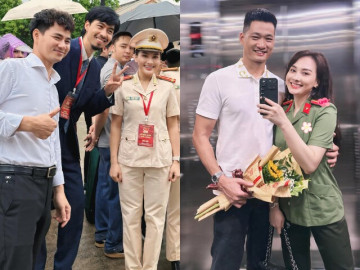 Nữ Thượng úy tham gia Lễ báo công dâng Bác là người đẹp VTV, có hôn nhân màu hồng bên chồng từng làm công an