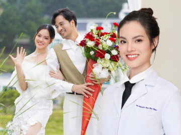 Vợ sắp cưới của Đoàn Minh Tài: Bác sĩ sinh năm 2000 đẹp quyến rũ, khóc nức nở khi được cầu hôn