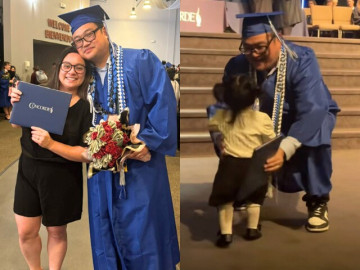 Cháu ngoại Phi Nhung đến dự lễ tốt nghiệp của bố, chàng rể Việt kiều nay là niềm tự hào của gia đình