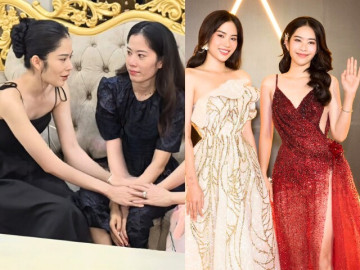 Nam Em từng xinh đẹp hút mắt làng hoa hậu nay tàn tạ ngồi cạnh Nam Anh, khó nhìn ra là chị em song sinh