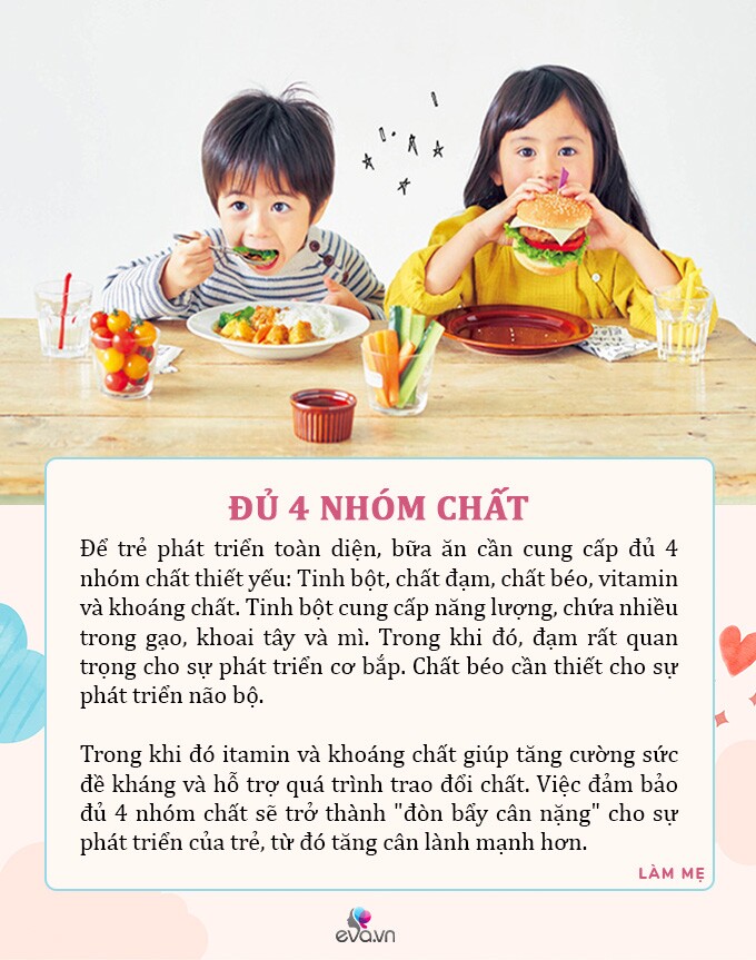 5 nguyên tắc amp;#34;đòn bẩyamp;#34; trong bữa ăn để con tăng cân amp;#34;vù vùamp;#34; - 2