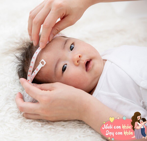 Nếu chu vi vòng đầu nhỏ kéo dài, có thể cho thấy sự chậm phát triển của hệ thần kinh.