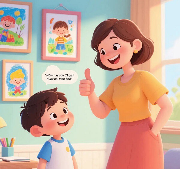 Khuyến khích trẻ và tăng cường sự tự tin.