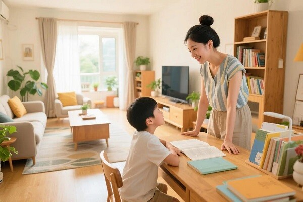 Một cái vỗ nhẹ vào vai, cái ôm giúp trẻ điều chỉnh cảm xúc.