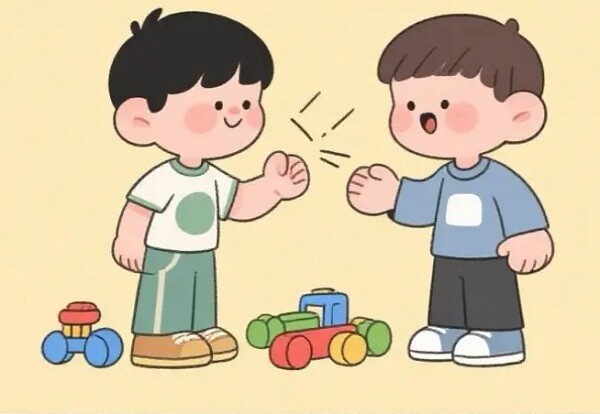 Trẻ bình tĩnh khi đối mặt với khó khăn.