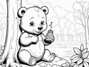 Nuôi con IQ EQ - Tranh tô màu gấu đáng yêu, giúp bé phát triển tư duy hội họa