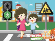 Nuôi con IQ EQ - Infographic: 8 quy tắc an toàn dạy trẻ tham gia giao thông mùa tựu trường