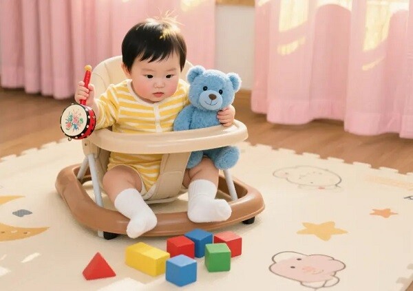 Đôi tay của bé luôn bận rộn.
