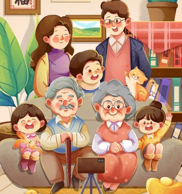 Ông bà và bố mẹ có cùng quan điểm nuôi dạy cháu. 
