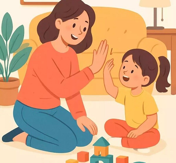Đằng sau những đứa trẻ được mẹ yêu thương thường ổn định về mặt cảm xúc.