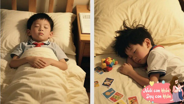 Đảm bảo trẻ ngủ đủ giấc theo độ tuổi.
