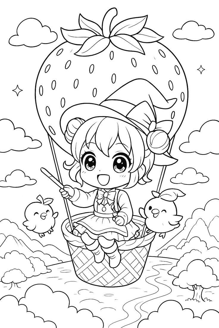 Tranh tô màu búp bê xinh đẹp và các món đồ chơi yêu thích cho bé gái - 11