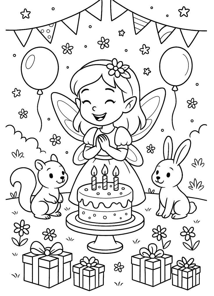 Tranh tô màu búp bê xinh đẹp và các món đồ chơi yêu thích cho bé gái - 6