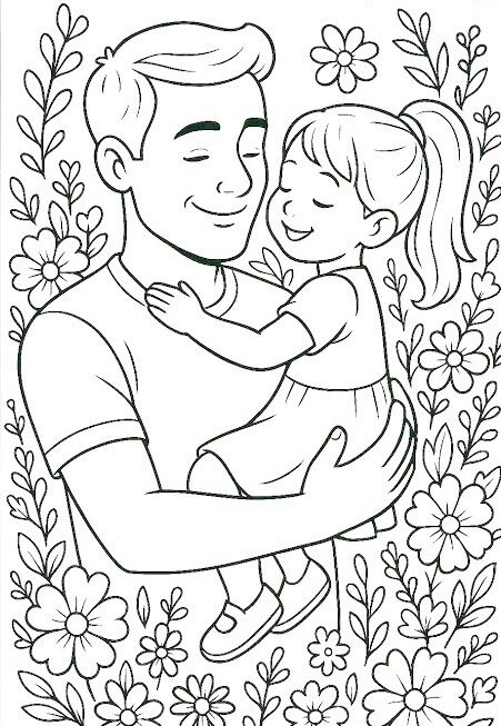 Bé tô màu tranh gia đình tặng bố mẹ ngày Vu Lan báo hiếu - 3