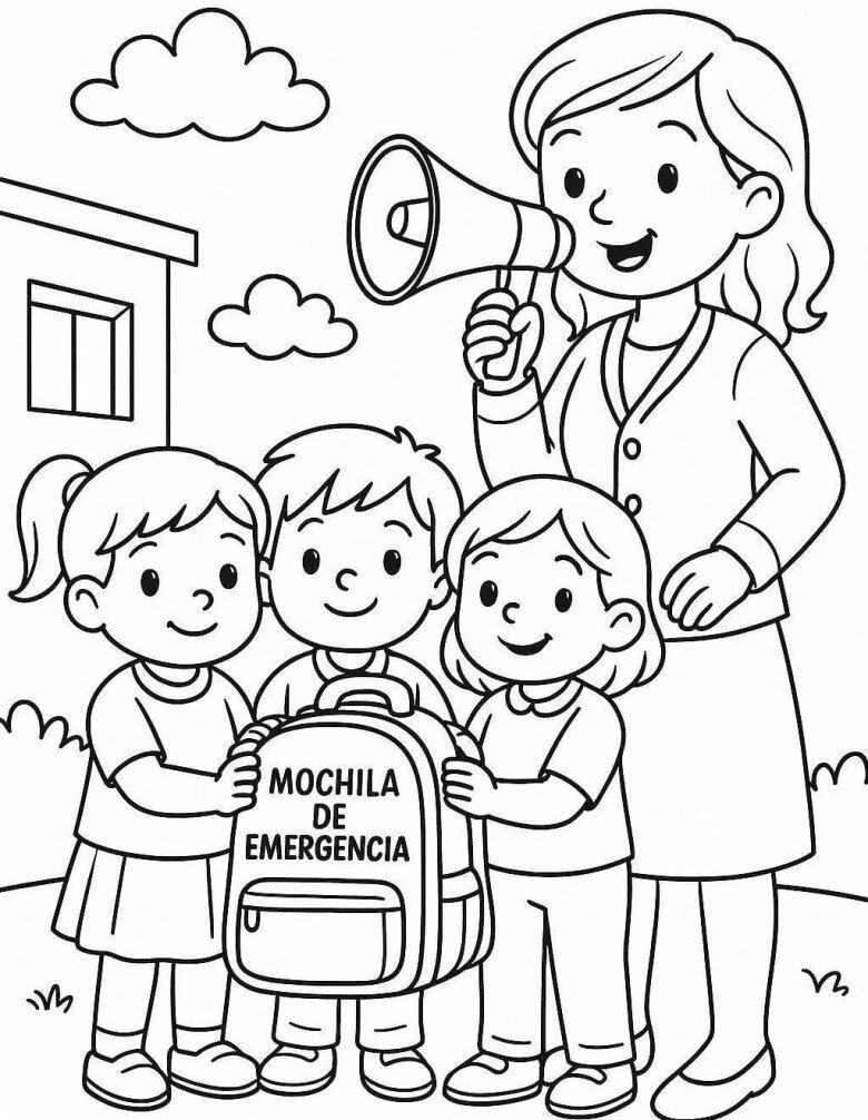 Tranh tô màu trường học, giúp bé hào hứng làm quen năm học mới - 12