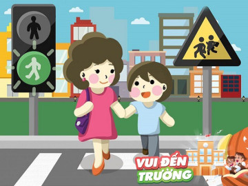 Infographic: 8 quy tắc an toàn dạy trẻ tham gia giao thông mùa tựu trường