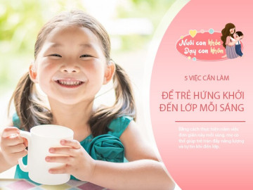 5 việc mẹ nên làm mỗi sáng để con tràn năng lượng đến lớp