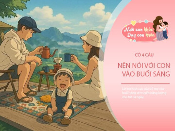 Bố mẹ thông thái nói lời này với con vào buổi sáng, nói càng nhiều trẻ nhanh thành tài