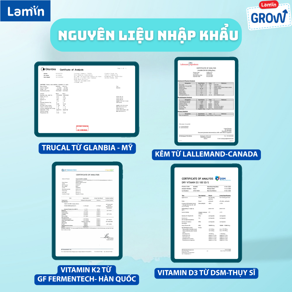 Minh bạch nguồn gốc xuất xứ nguyên liệu từ những đơn vị cung cấp có thâm niên hàng trăm năm, đứng đầu chất lượng thế giới.