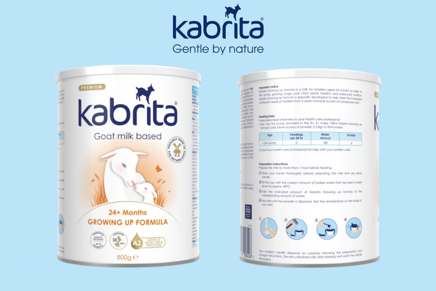Sữa dê Kabrita từ Hà Lan: Êm bụng, dễ tiêu, dịu lành - 1