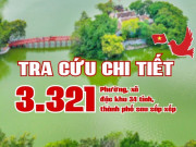 28 tỉnh và 6 thành phố của Việt Nam: Tra cứu chi tiết 3.321 phường, xã, đặc khu từ diện tích, dân số đến biển số xe