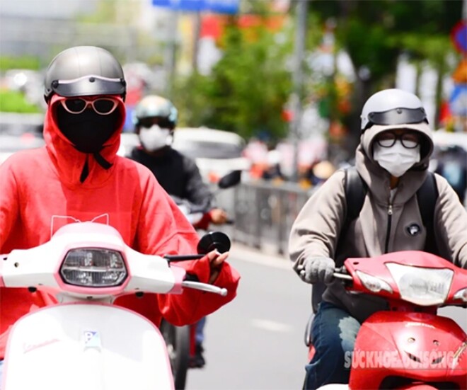 Hôm nay nhiều khu vực nắng nóng gay gắt, khí áp xuống rất thấp. Ảnh: Tuấn Anh