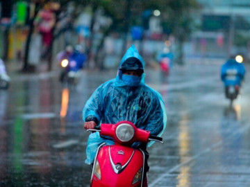 Miền Bắc mưa to tới rất to, Nam Bộ nhiều mây mưa chiều