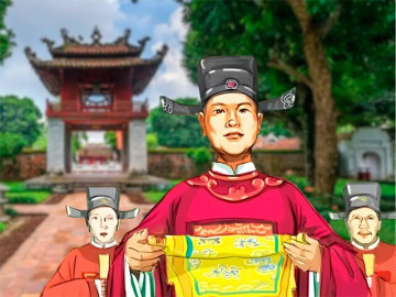 Trạng nguyên nào được vua Lê Nhân Tông vẽ chân dung để cạnh ngai vàng, đứng đầu trong bia tiến sĩ ở Văn Miếu?
