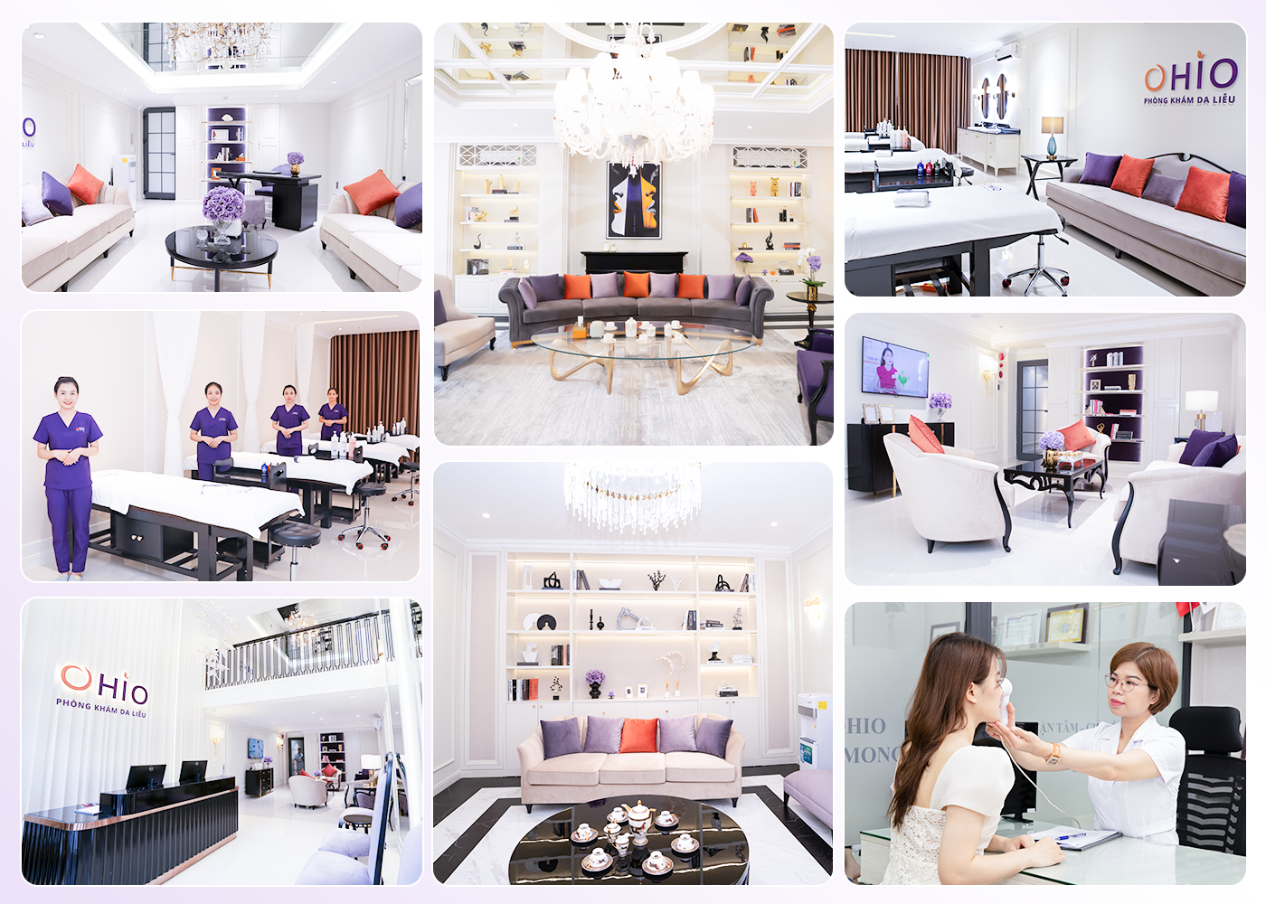 Hệ thống cơ sở vật chất hiện đại tại Phòng khám da liễu OHIO