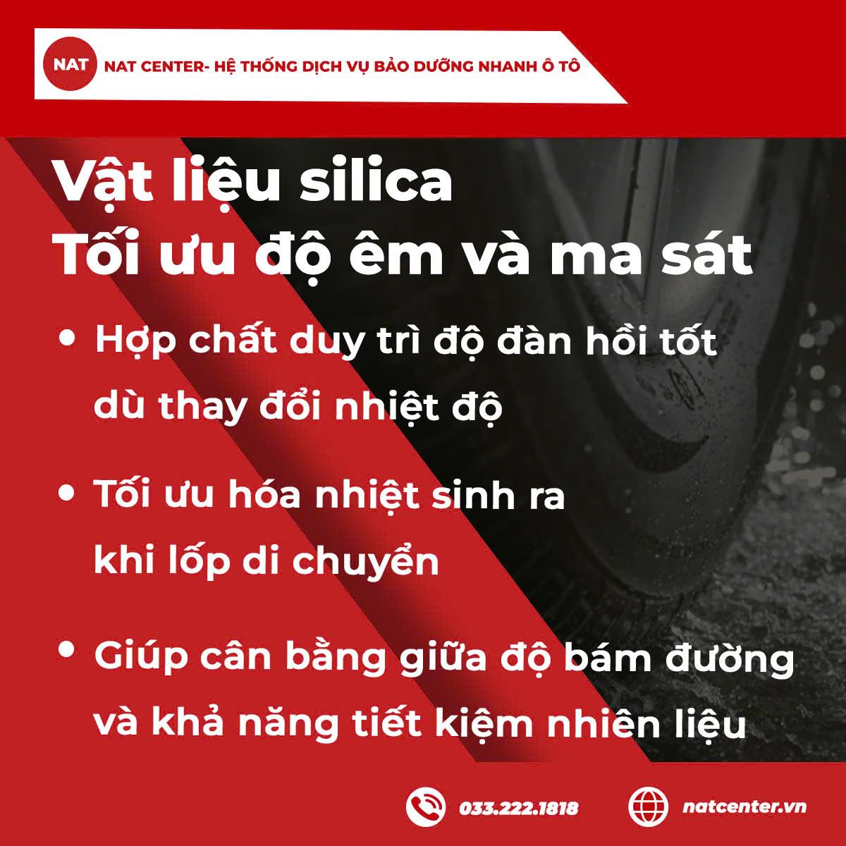 Hợp chất Silica giúp tối ưu độ êm và ma sát cho lốp Michelin