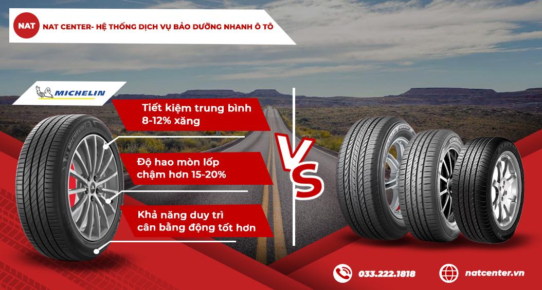 Chất lượng lốp xe Michelin vượt trội so với các hãng lốp ô tô khác - NAT Center
