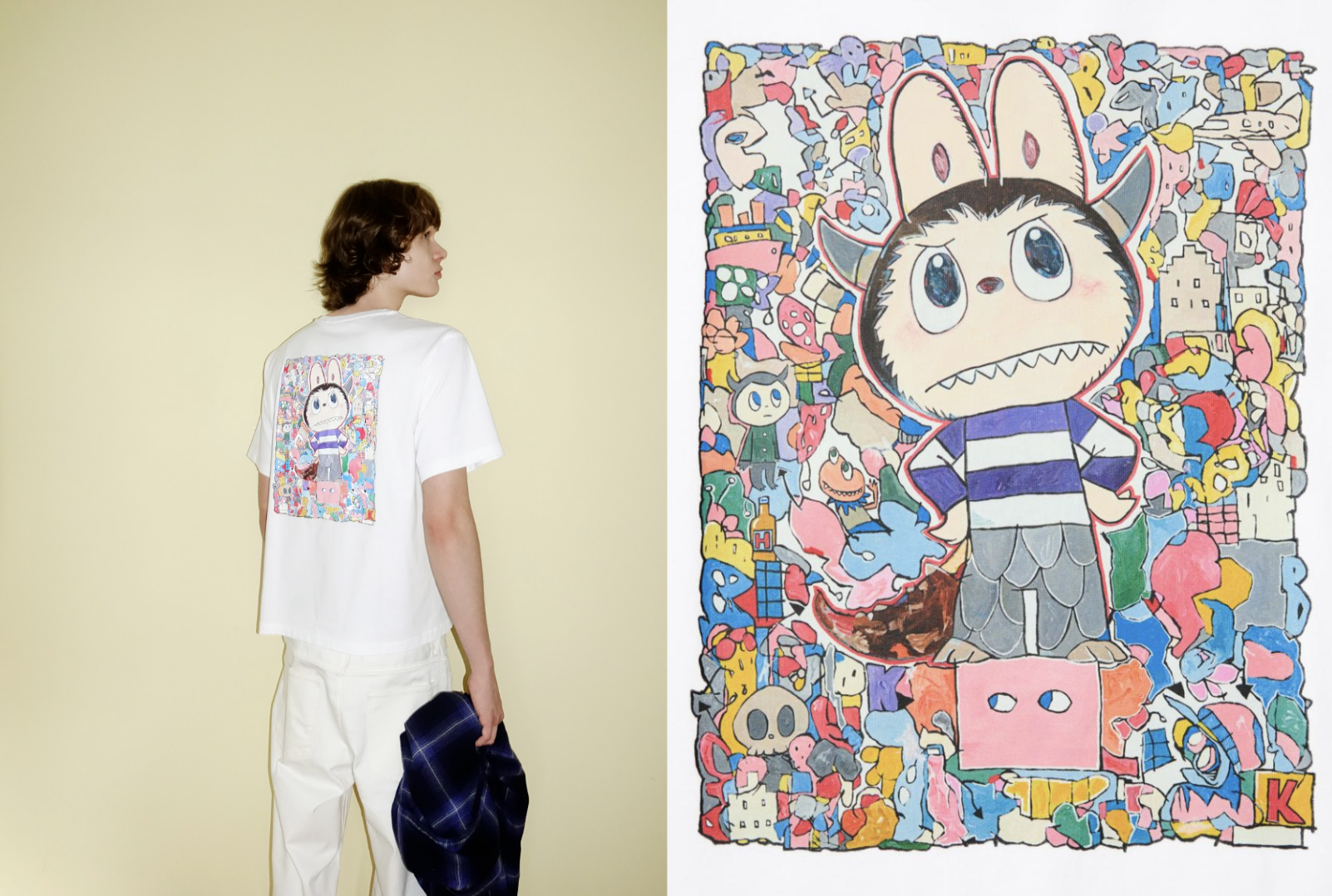 Labubu dẫn đầu gia đình quái vật cùng trở thành nhân vật chính trong bst áo thun mới của uniqlo - 3