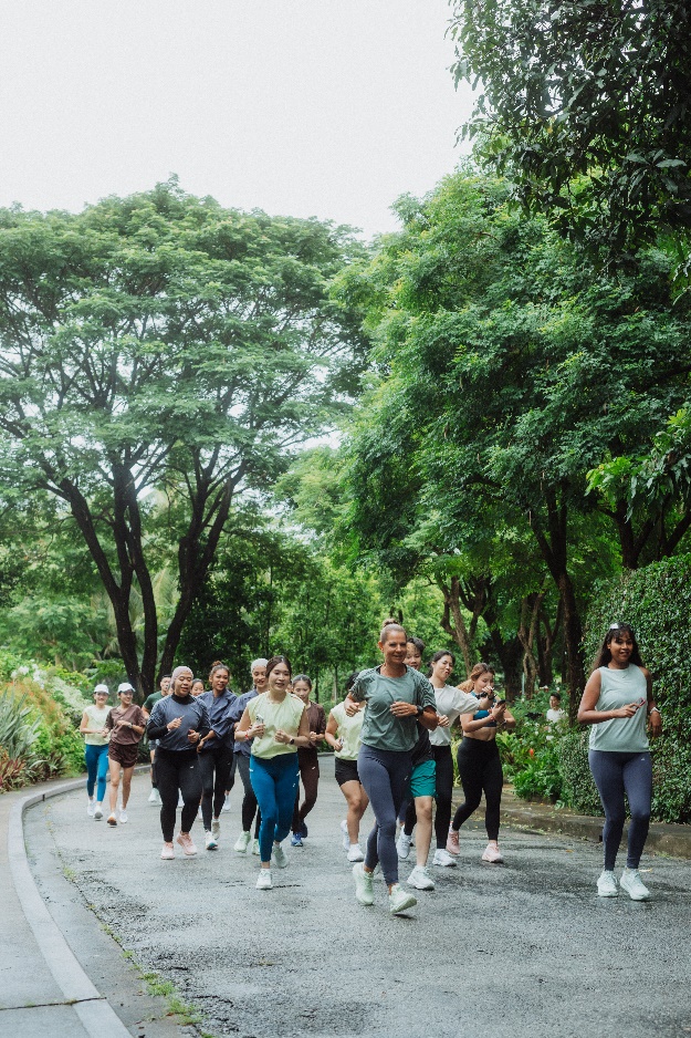 ASICS retreat participants engaging in a meditation session