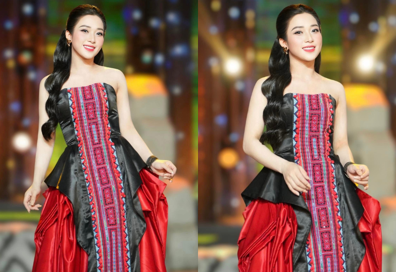 Khi tham gia trình diễn, Nguyễn Thị Thủy cũng rất khéo léo trong việc lựa chọn trang phục, vừa tôn lên nét đẹp hình thể, vừa giữ được sự chỉn chu, duyên dáng của nữ quân nhân. 