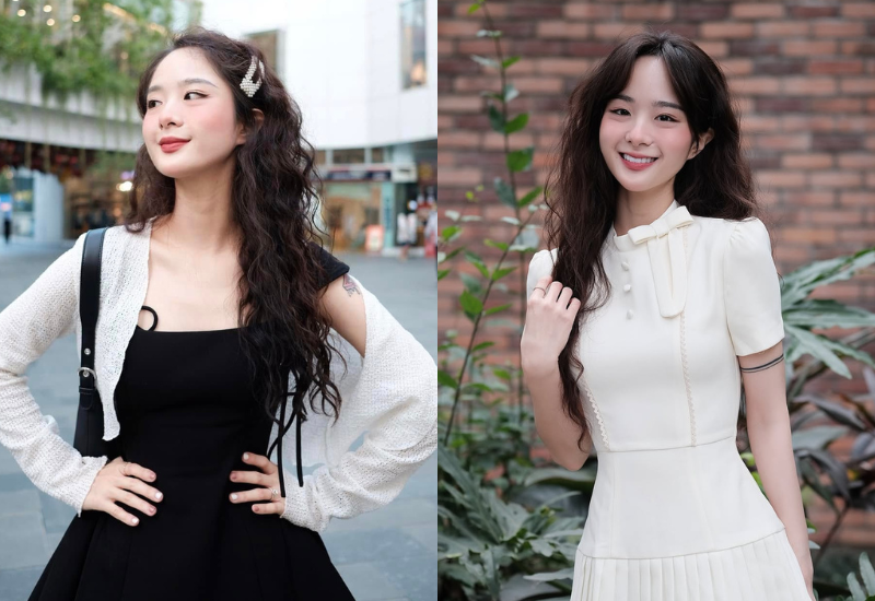 Mỹ nhân thường lựa chọn các thiết kế đơn giản, cắt xẻ để khoe khéo xương quai xanh gợi cảm hay vòng eo bé xíu. 