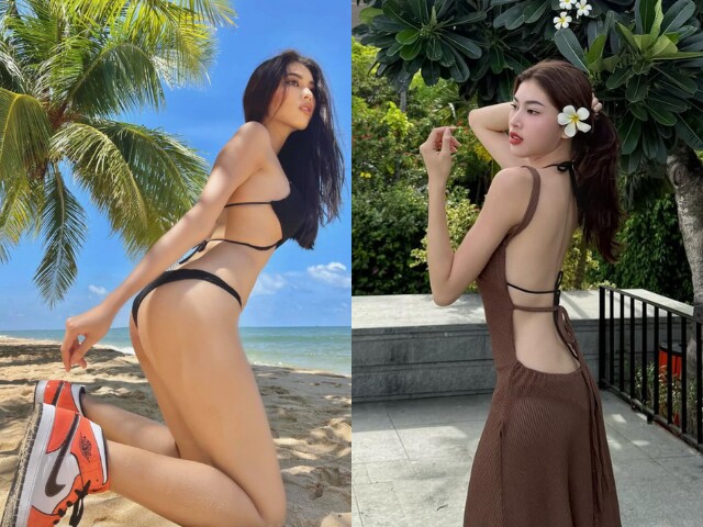 Á hậu Việt Nam bị đồn sắp làm dâu hào môn sở hữu đôi chân dài 1m1, mặc cắt khoét khoe dáng bốc lửa, ngó túi hiệu mà choáng ngợp