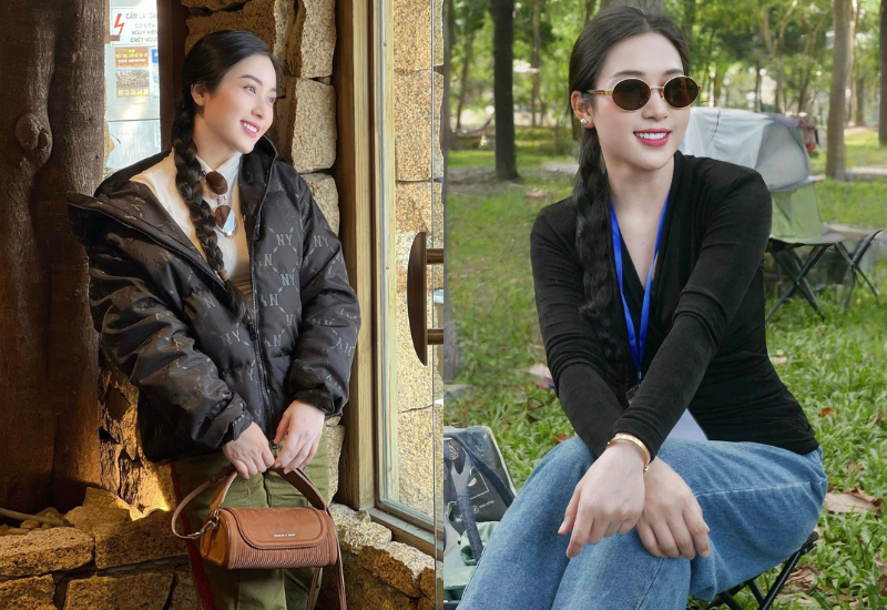 Một điểm đặc biệt trong gu ăn mặc của nữ Thượng úy là sự hài hòa giữa màu sắc và kiểu dáng. Dù lựa chọn những tông màu trung tính như đen, nâu, be hay nổi bật như xanh lá, cô đều biết cách kết hợp trang phục để làm nổi bật lợi thế hình thể và thần thái.