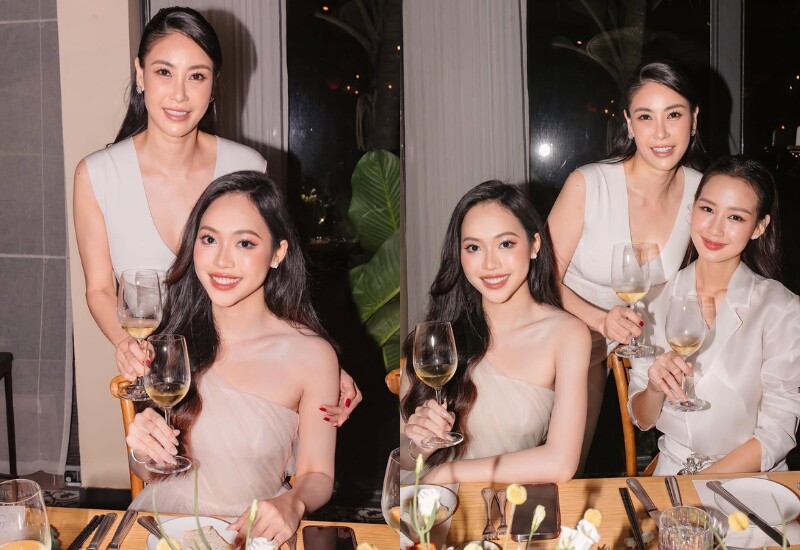 Trong một lần chung khung hình với Hoa hậu Việt Nam 1992 Hà Kiều Anh và Hoa hậu Liên lục địa 2022 Lê Nguyễn Bảo Ngọc, nhan sắc của Trịnh Thùy Linh không hề "lép vế". 