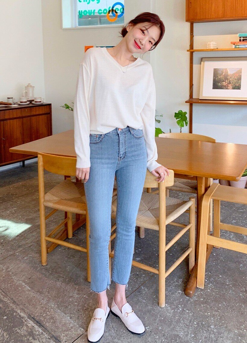 amp;#34;Nấm lùnamp;#34; ngại mặc quần jeans vì sợ bị chê, đó là do bạn chưa biết đến 4 cách phối này - 10