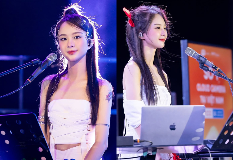 Hiền Anh đang là thành viên trong band nhạc của nhạc sĩ Dương Cầm. Cô đảm nhận vai trò keyboard và hát bè cho nhiều ca sĩ nổi tiếng như Bùi Công Nam, Phương Thanh...trong các liveshow.